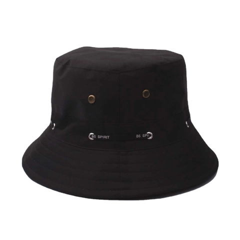 Outdoor Casual Bucket Hat With B5 SPIRIT Strap Cotton Canvas Sun Protection Fisherman Cap For Men Women Travel Beach Hats
