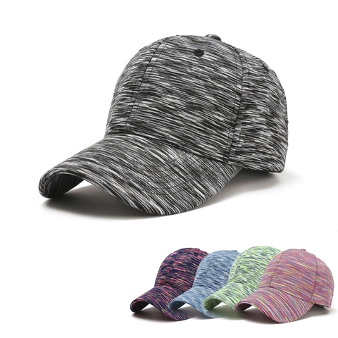 Damen Space Dye Baseballkappe Baumwollmischung Melierte Sonnenhut Outdoor Casual Beschattung Verstellbare Mode Sport Dad Hat