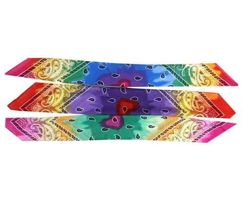 Unisex Baumwolle Paisley Bandana Batik Sonnenblume Viereckiges Halstuch Für Outdoor Sport Wandern Mehrfarbig Hip Hop Kopftuch