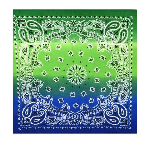 Unisex Paisley Bandana Cotton Gradient Tie Dye Square Scarf Headband For Outdoor Sports Hiking Cycling Yoga Hair Accessory