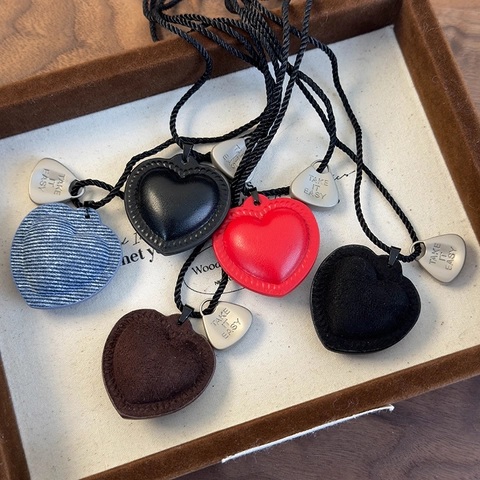 Collar con Colgante de Corazón Hecho a Mano Cadena Larga de Suéter de Cuerda Trenzada Tela Denim Terciopelo Aleación Corazón Charm para Mujer Joyería Vintage