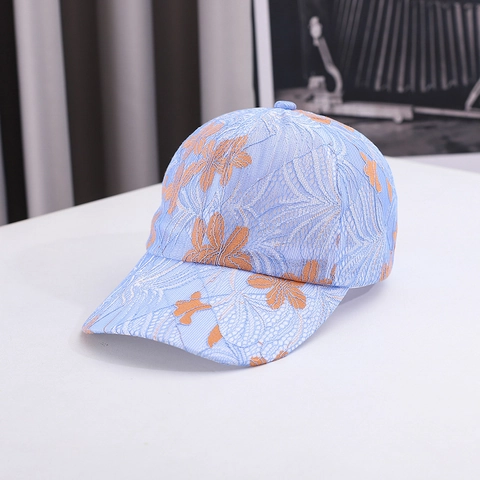 Dames Vintage Kant Bloemen Baseballpet Opengewerkt Bloemenpatroon Zonbescherming Verstelbaar Outdoor Casual Zomer Mesh Trucker Pet