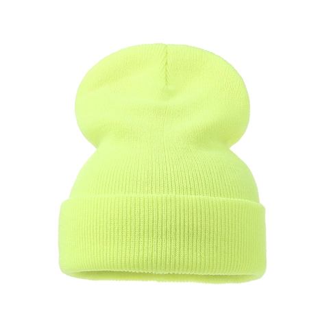 Solid Candy Color Knitted Beanie Hat For Men Women Winter Warm Ribbed Cuffed Stretchy Skull Cap Outdoor Casual Headwear