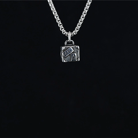 Vintage Edelstahl Mini Koffer Anhänger Halskette Paris Reise Thema Veneziakette Schmuck Für Damen Herren Täglich Accessoire