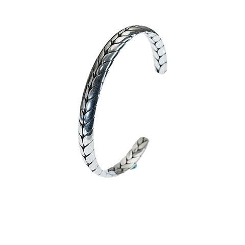 Vintage Stainless Steel Opening Cuff Bracelet For Men Women Viking Eagle Celtic Knot Skull Texture Retro Silver Bangle Jewelry