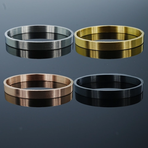 Minimalistischer Edelstahl Armreif Für Herren Damen Unisex Poliert Gebürstet Metall Schmuck Geschenke Armreife