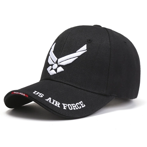 Taktische Stickerei Flügel Baseballkappe Für Herren Damen Baumwolle Atmungsaktiv Outdoor Sport Sonnenschutz Kappe
