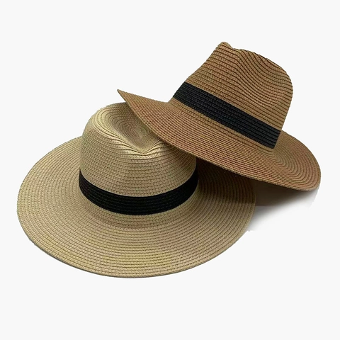 Sommer Panama Strohhut Fedora Für Damen Herren Strand Sonnenschutz Breite Krempe Atmungsaktiv Urlaub Reise Panama Hut