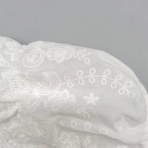Cuffia in Pizzo per Neonata Stile Palazzo della Principessa Cappello da Sole in Cotone Con Nastri Ricamo Floreale Traspirante