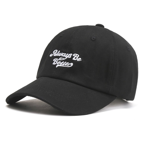 Berretto da Baseball Ricamato Always Be Better Cappello da Sole Regolabile in Misto Cotone Poliestere Moda Sportiva per Uomo Donna