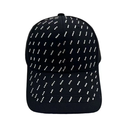 Mode Koreanischen Stil Strass Baseball-Kappe Atmungsaktive Sonnenschutz Polyester Outdoor Sport Verstellbare Trucker Hat Für Unisex