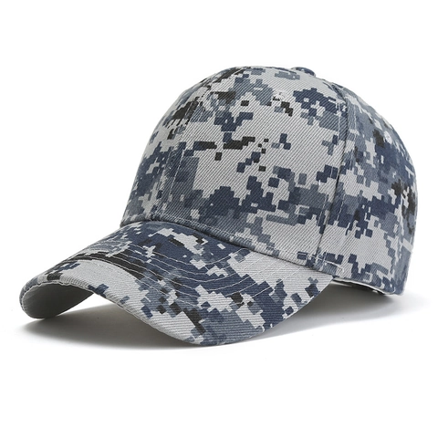 Berretto da Baseball in Cotone Mimetico Digitale Uomo Donna Parasole Tattico da Esterno Stile Militare Campeggio Escursionismo Berretto Sportivo