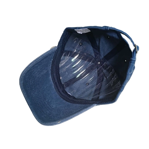 Vintage Washed Polyester Baseball Cap For Men Women Adjustable Sun Hat With Wave Embroidery Retro Distressed Outdoor Sport Cap