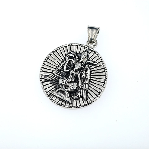 Collar de Colgante de Baphomet de Acero Inoxidable Vintage para Hombre Mujer Cruz de Leviatán Gótico Símbolo Joyería