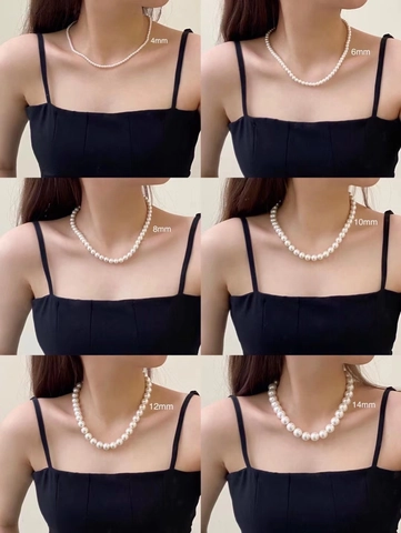 Collar de Perlas Artificiales de Estilo Francés para Mujer Gargantilla de Aleación Chapada en Oro Elegante Joyería Blanca