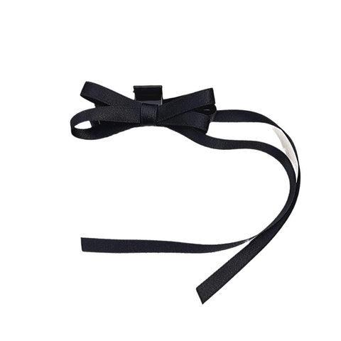 Elegante Pinza per Capelli con Fiocco Nero e Nastro Accessori per Capelli per Donne Ragazze Dolce Decorazione Quotidiana Festa