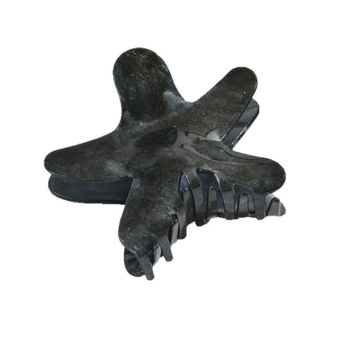 Acrylic Starfish Hair Claw Clips For Women Marble Texture Glitter Sea Star Hairpins Cute Elegant Beach Vacation Hair Accessories
