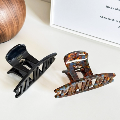 Französisch Elegante Acetat Haarkralle Hochwertige Handgefertigte Haispange Geometrisches Haarstyling Zubehör Für Damen Styling-Tools