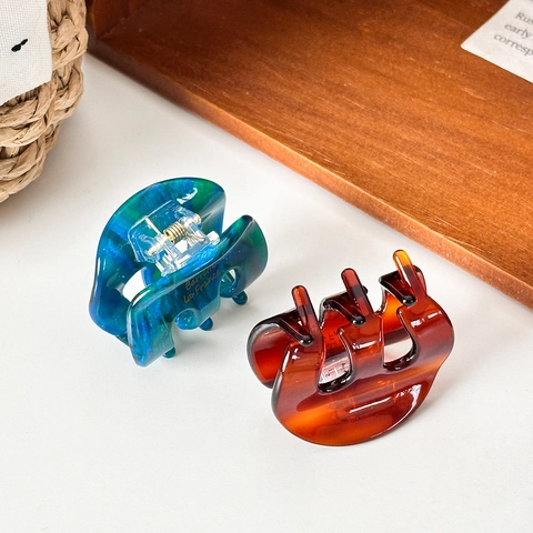French Style Acetate Hair Claw Clip Minimalist Small Shark Clip Elegant Ponytail Updo Hair Accessories For Women Girls