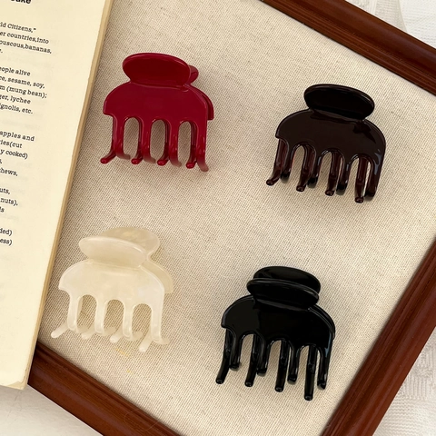 Pinza per Capelli in Acetato Stile Coreano Elegante Minimalista Clip a Squalo per Coda di Cavallo per Donna Gioielli per Capelli