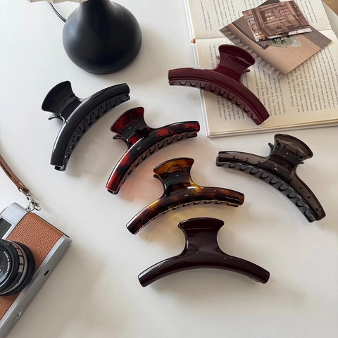 Große Vintage Haarkralle Für Damen Retro Harz Haarklemme Elegant Minimalistisch Haarschmuck Für Dickes Haar Geschenk