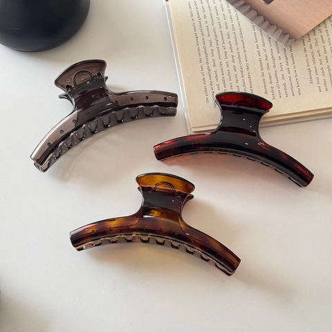 Große Vintage Haarkralle Für Damen Retro Harz Haarklemme Elegant Minimalistisch Haarschmuck Für Dickes Haar Geschenk