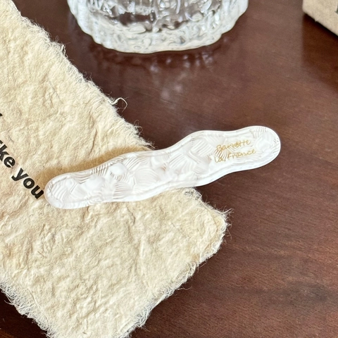 Elegante Acetat Wellen Haarklammern Für Damen Französischer Stil Schildpatt Marmor Muster Entenschnabel Clips Vintage Haarschmuck Für Den Täglichen Gebrauch