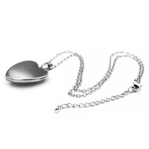 Ukraine Flag Heart Pendant Necklace Zinc Alloy Glass Time Gem Jewelry For Women Men Link Chain Bead Chain Leather Cord