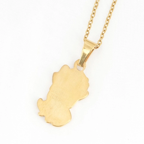 Titanstahl Süße Cartoon Katze Anhänger Halskette Für Damen Herren Emaille Tropföl Vergoldet Tier Halskette Schmuck Geschenk