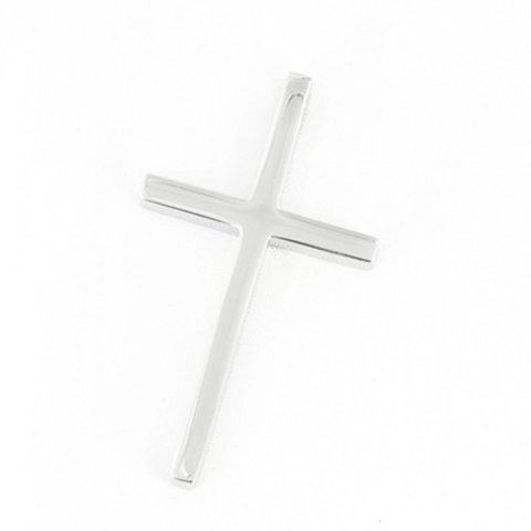 Pendentif Croix en Acier Inoxydable Minimaliste Poli Mode Religieuse Pendentif Uniquement Sans Chaîne Pour Hommes Femmes Bijoux