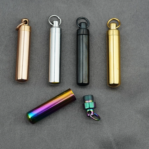 Stainless Steel Cylindrical Urn Necklace For Men Women Waterproof Memorial Ash Pendant Perfume Pill Holder Jewelry Gift