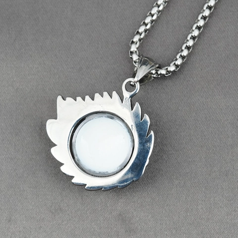 Vintage Gothic Drachenauge Anhänger Halskette Titanstahl Blaues Auge Punk Pulloverkette Für Damen Herren Schmuck