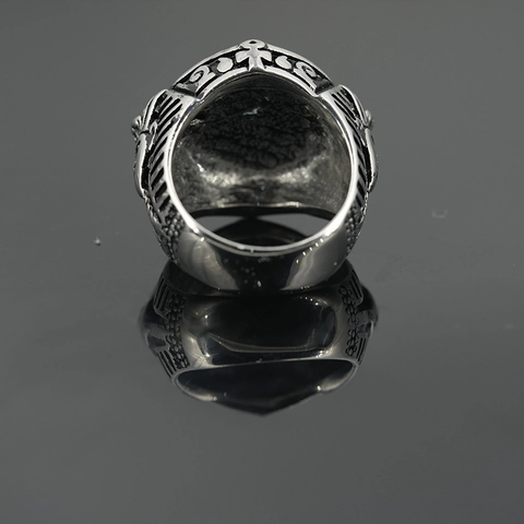 Anello In Acciaio Inossidabile Occhio Di Horus Egiziano Vintage Pharao Ankh Ala Punk Gothic Band Da Uomo Retro Gioielli