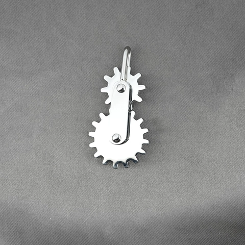 Stainless Steel Rotating Mechanical Gear Pendant Necklace Vintage Industrial Style Jewelry For Men Boys Silver Color