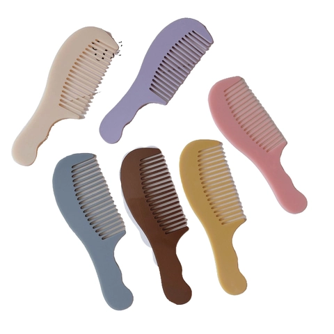 Peine de Cabello de Acetato de Estilo Coreano Portátil Minimalista Antiestático de Dientes Anchos Peine Desenredante para Mujer Herramienta de Peinado