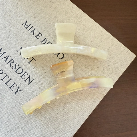 Elegante Pinza per Capelli in Acetato Motivo Marmorizzato Clip per Capelli Grande Fatto a Mano Accessorio Iridescente per Donna