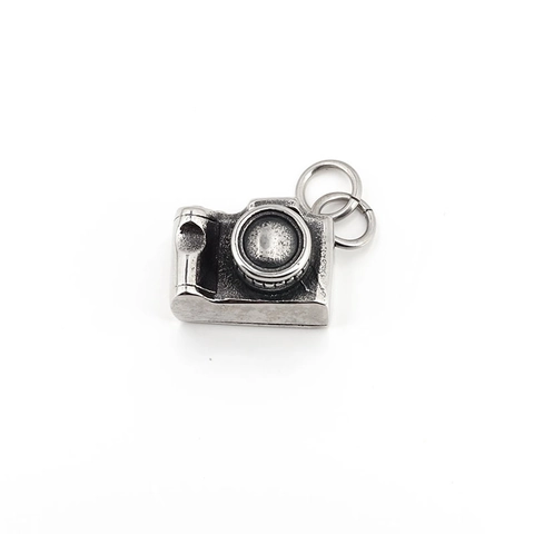 Vintage Kamera Anhänger Halskette Edelstahl Antiksilber Hip Hop Retro Stil Unisex Fotografie Liebhaber Geschenk Schmuck