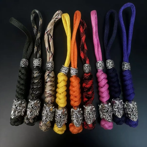 Handgefertigter Paracord Schlüsselanhänger Mit Spartan Totenkopf Prajna Maske Metallanhänger Geflochtenes Lanyard Für Herren EDC