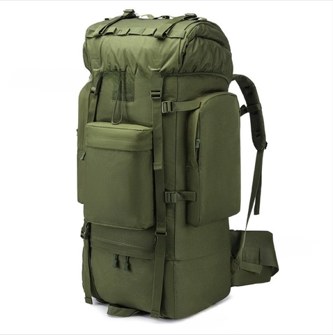 Zaino da Trekking Tattico di Grande Capacità Impermeabile in Tessuto Oxford per Sport all'Aperto Campeggio Escursionismo Viaggi