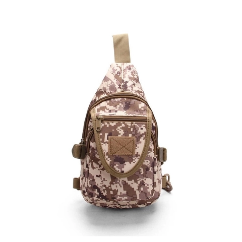 Borsa da Petto Tattica per Uomo Donna in Tessuto Oxford Impermeabile Mimetica a Tracolla per Escursionismo Ciclismo Outdoor