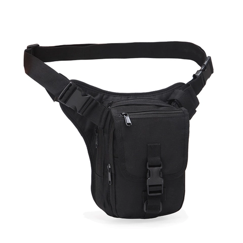 Borsa Tattica da Gamba all'Aperto Impermeabile in Tessuto Oxford 800D Marsupio Multitasca per Campeggio Escursionismo Ciclismo
