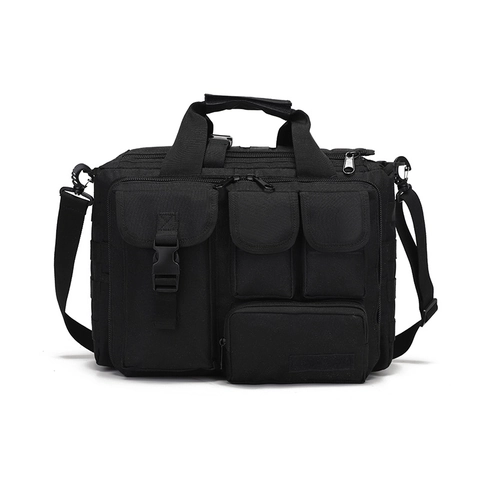 Borsa a Tracolla Tattica Impermeabile in Tessuto Oxford per Laptop Con Sistema MOLLE Outdoor Trekking Viaggio Multi Tasca Borsa Spalla