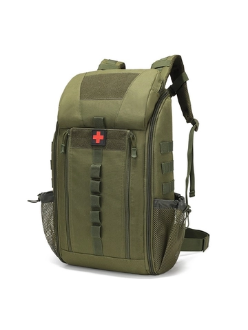 Zaino Medico Tattico Grande Capacità Outdoor Impermeabile in Tessuto Oxford Sistema Molle Escursionismo Campeggio Viaggio Zainetto