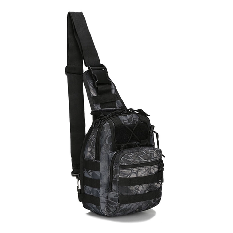 Wasserdichte Taktische Umhängetasche Aus Oxford-Gewebe 600D Für Herren Damen Outdoor Sport Wandern Radfahren MOLLE System Brusttasche