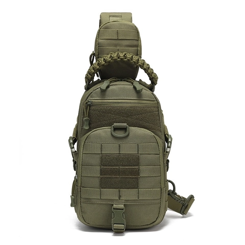 Taktische Brusttasche Wasserdichtes Oxford-Gewebe Umhängetasche Mit MOLLE-System Für Outdoor Wandern Klettern Herren Tasche