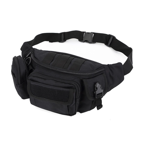 Multifunctional Tactical Waist Bag Outdoor Hiking Climbing Camouflage Fanny Pack MOLLE System Adjustable Belt Nylon Pouch