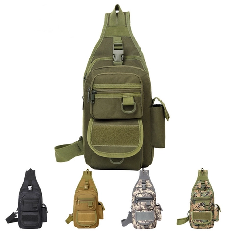 Taktische Sling Brusttasche Wasserdicht Oxford Tarnung Crossbody Schultertasche Für Outdoor Wandern Militär Stil Herren Damen