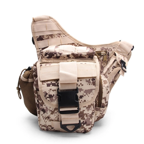 Borsa a Tracolla Tattica da Uomo Mimetica Impermeabile in Tessuto Oxford Borsa a Tracolla Outdoor per Escursionismo Campeggio Viaggio
