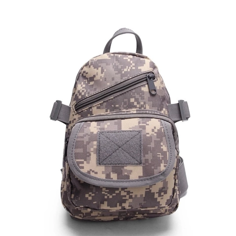 Sac de Poitrine Tactique Camouflage Homme Sac Bandoulière de Sport Extérieur Tissu Oxford 800D Durable Imperméable de Randonnée