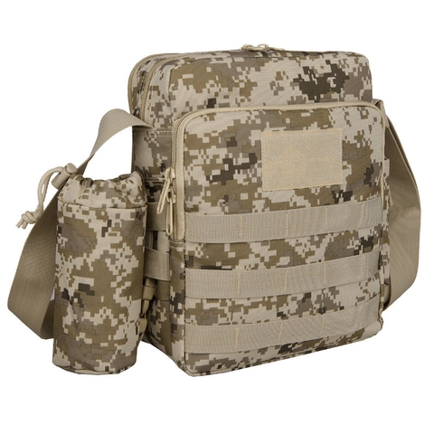 Borsa a Tracolla Tattica in Tessuto Oxford Impermeabile Mimetica Sistema MOLLE Outdoor Trekking Pesca Borsa Sling Uomo Unisex